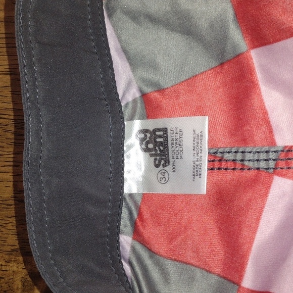 69 Slam Boardshorts Mens Size 34 Swim Trunks Shorts Vintage Y2K - Picture 4 of 5